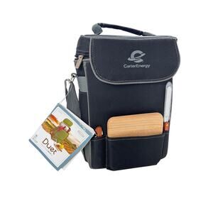 Picnic Time Duet Wine & Cheese Tote NOS 2 Bottle Insulated Carrier Bag 2-Bottle